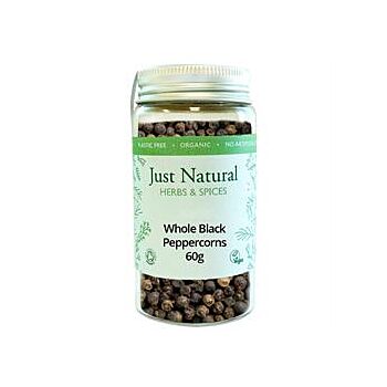 Just Natural Herbs - Org Peppercorns Black Jar (55g)