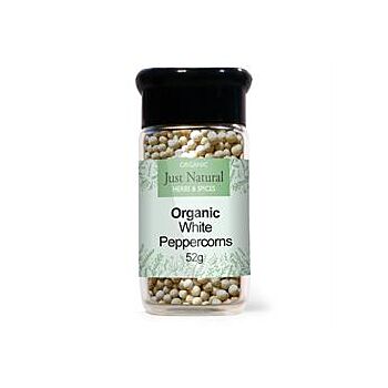 Just Natural Herbs - Org Peppercorns White Jar (52g)