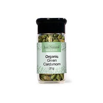 Just Natural Herbs - Org Cardamom Pods Jar (40g)