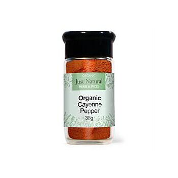 Just Natural Herbs - Org Cayenne Pepper Jar (45g)