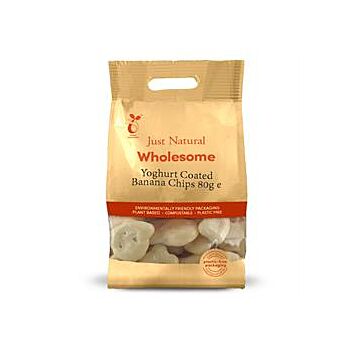 Just Natural Wholesome - Yoghurt Coated Banana Chips (80g)