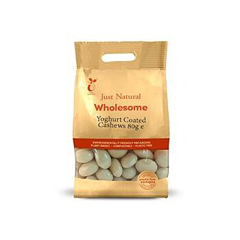 Just Natural Wholesome - Yoghurt Coated Cashews (80g)