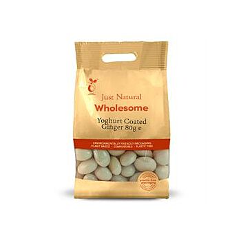 Just Natural Wholesome - Yoghurt Coated Ginger (80g)