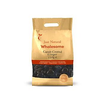 Just Natural Wholesome - Carob Coated Ginger (250g)