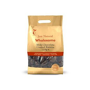 Just Natural Wholesome - Milk Chocolate Coated Raisins (250g)