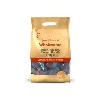 Just Natural Wholesome - Milk Chocolate Coated Brazils (250g)