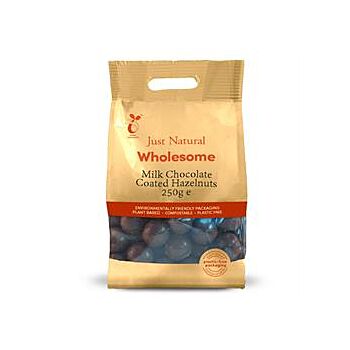 Just Natural Wholesome - Milk Chocolate Coated Hazelnut (250g)