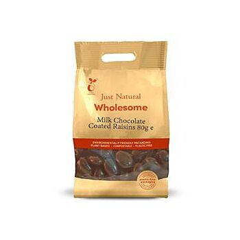 Just Natural Wholesome - Milk Chocolate Coated Raisins (80g)