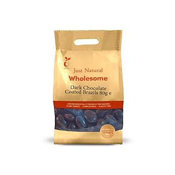 Just Natural Wholesome - Dark Chocolate Coated Brazils (80g)