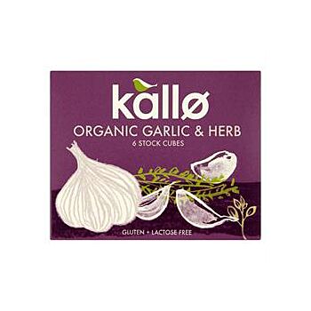 Kallo - Garlic & Herb Stock Cubes (66g)