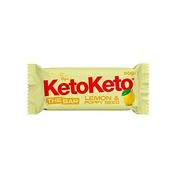 KetoKeto - Lemon Poppy Seed Bar (50g)