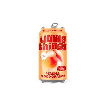Living Things - Peach & Blood Orange Soda (330ml)