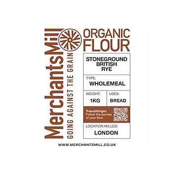 Merchants Mill - Organic Wholemeal Rye Flour (1kg)