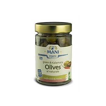 Mani - Mixed Olives with Chilli (205g)