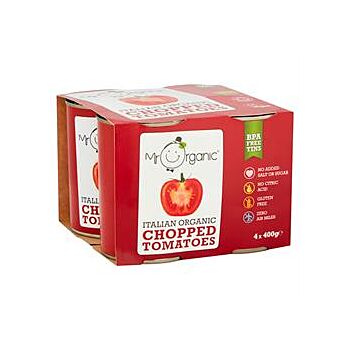 Mr Organic - Chopped Tomatoes 4 Pack (4 x 400gpack)