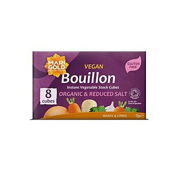 Marigold - Organic Less Salt Stock Cube (8 Cubes servings)