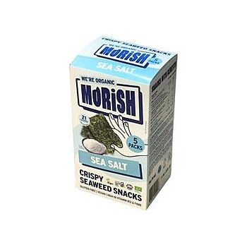 Morish Snacks - Organic Sea Salt Seaweed Snack (5pack)