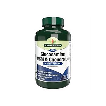 Natures Aid - Glucosamine Chondroitin & MSM (180 tablet)