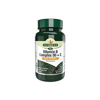 Natures Aid - Vitamin B Complex 50 + C (30 tablet)
