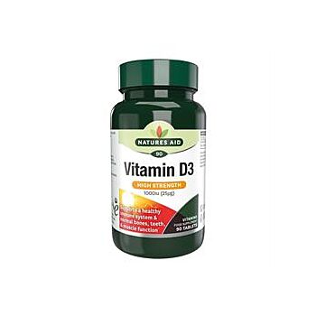 Natures Aid - Vitamin D3 1000iu (90 tablet)