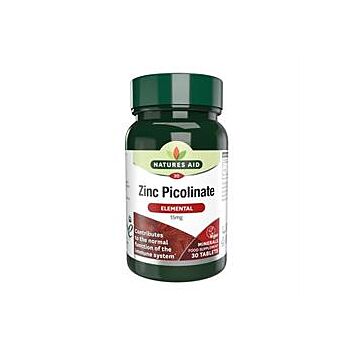 Natures Aid - Zinc Picolinate 15mg (30 tablet)