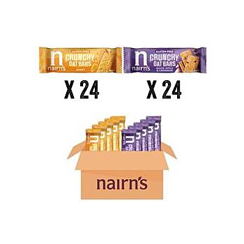 Nairns - GF Crunchy Oat Bars Mixed Case (48 x 40gpack)