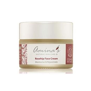 Amina's Natural Skincare - Organic Rosehip Cream (50ml)