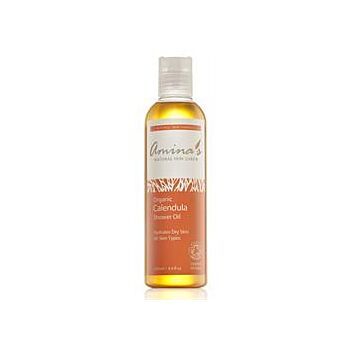 Amina's Natural Skincare - Organic Calendula Shower Oil (250ml)