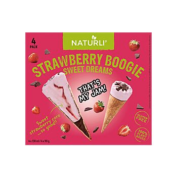 Naturli - Strawberry Boogie Cones Box (520g)