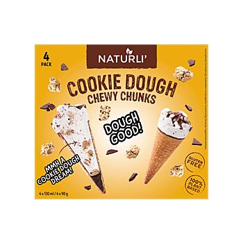 Naturli - Cookie Dough Cones Box (520g)