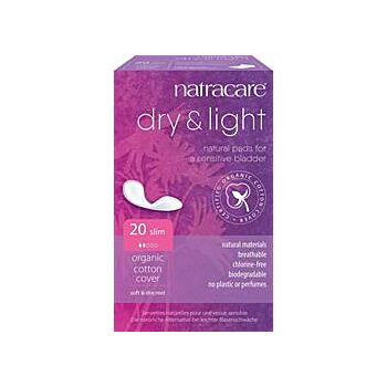 Natracare - Dry & Light Inco. Slim Pads (20pieces)