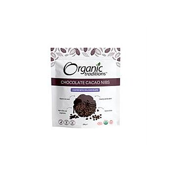 Organic Traditions - Chocolate Cacao Nibs Coated (200g)