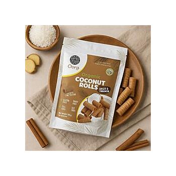OORG - Coconut Rolls Ginger Cinnamon (100g)