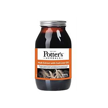 Potters - Malt Extract & Cod Liver Oil (650g)