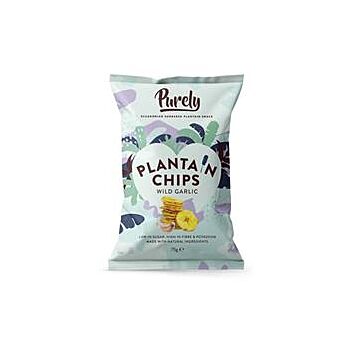 PURELY PLANTAIN - Plantain Chips - Wild Garlic (75g)