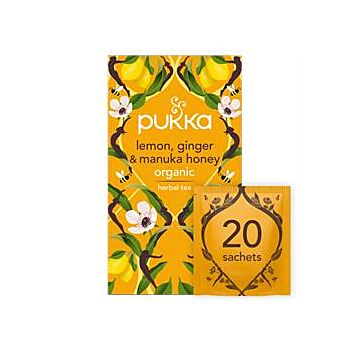 Pukka Herbs - Organic Lemon Ginger Manuka (20bag)