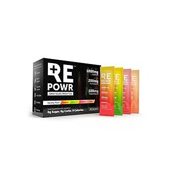 REPOWR Daily Electrolytes - FREE Variety 40s - Mix 1 (40 sachet)