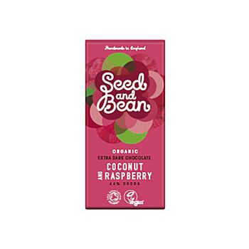 Seed & Bean - Org Coconut & R/berry Dark Bar (75g)
