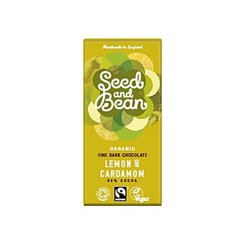 Seed & Bean - Dark Choc Lemon & Cardamom Bar (75g)