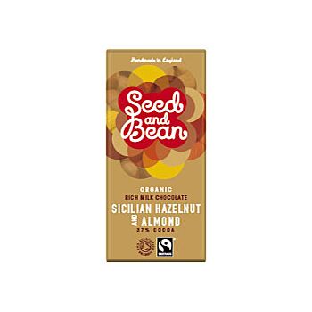 Seed & Bean - Hazelnut & Almond Choc Org &FT (75g)
