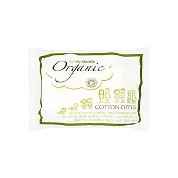 Simply Gentle - Cotton Cloths (30wipes)