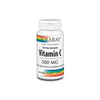 Solaray - Vitamin C 500mg Time Release (60 capsule)