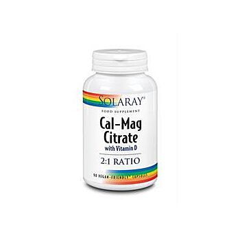 Solaray - Cal-Mag Citrate 2:1 w/Vit D (90 capsule)