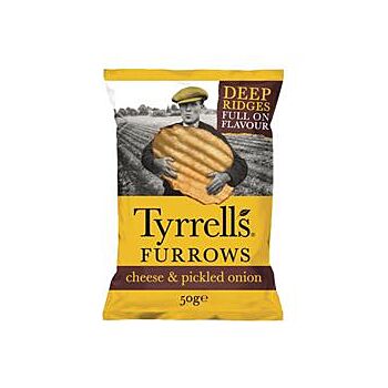 Tyrrells - Furrows Cheddar Onion Crisps (150g)