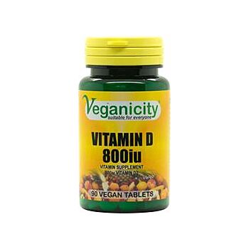 Veganicity - Vitamin D 800 (90 tablet)