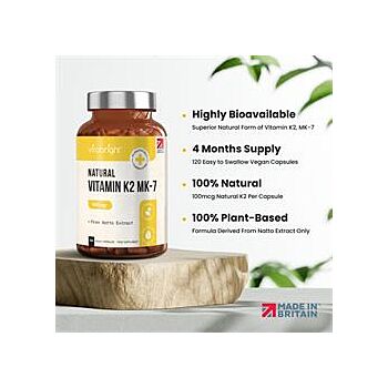 Vitabright - Vitamin K2 MK-7 - 100mcg (120 capsule)