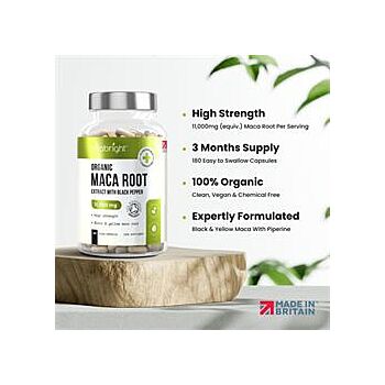 Vitabright - Organic Maca Root 11000mg (180 capsule)