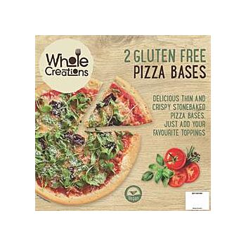 Wholecreations - Pizza Bases Dairy&Gluten Free (2 x 185g)