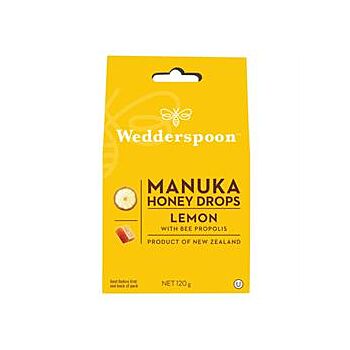 Wedderspoon - Manuka Honey Drops Lemon (120g)