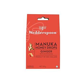 Wedderspoon - Manuka Honey Drops Ginger (120g)